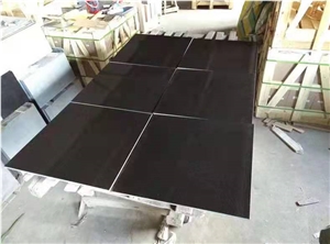 China Absolute Shanxi Black Granite Slab Tile