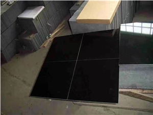 China Absolute Shanxi Black Granite Slab Tile