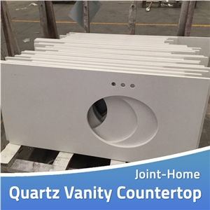 Custom Engineered Azul Macaubas Quartz Vanity Tops Custom Engineered Azul Macaubas Quartz Vanity Tops