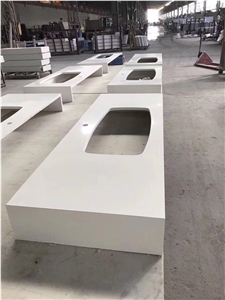 Customized Artificial Stone Bathroom Countertops