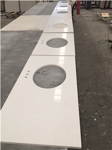 Customized Artificial Stone Bathroom Countertops