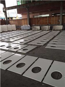 Customized Artificial Stone Bathroom Countertops