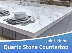 Everest Coarse Carrara Quartz Kitchen Countertops