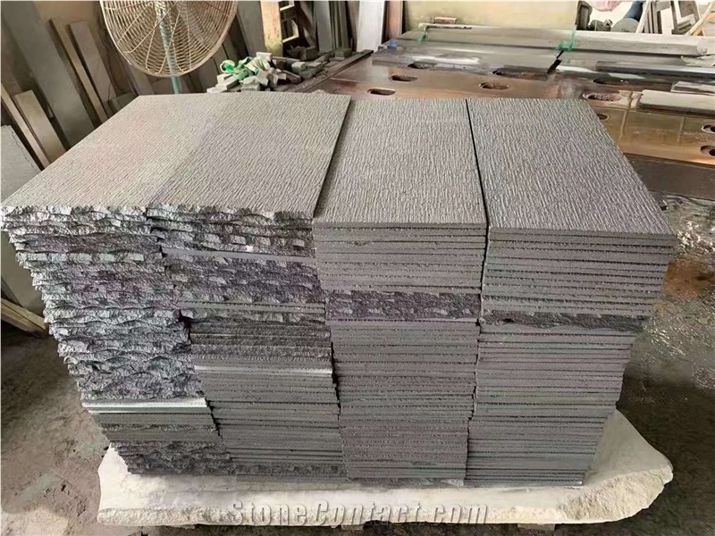 Hainan Black Lava Stone Wall Flooring Application