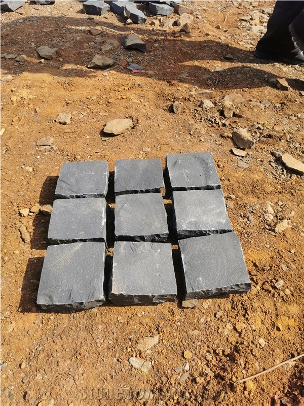 High Quality Black Granite Cube Floor Paver Stone