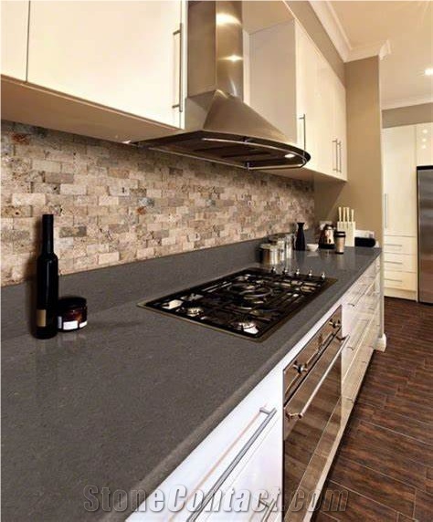 Iconic Grey Quartz Countertops with Cheap Price