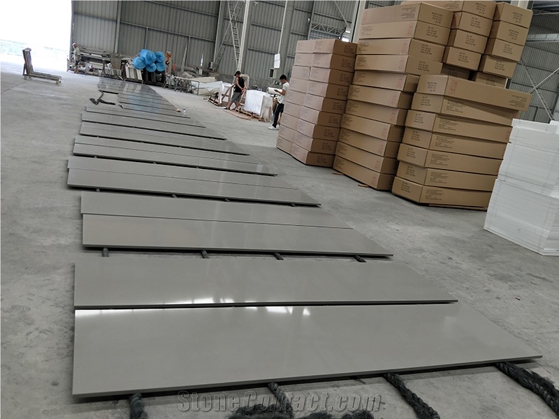 Iconic Grey Quartz Countertops with Cheap Price