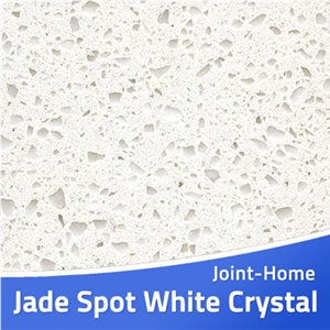Jade Spot White Crystal Quartz Stone Slabs Tiles Jade Spot White Crystal Quartz Stone Slabs Tiles
