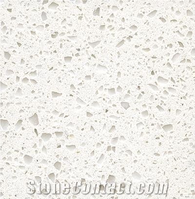 Jade Spot White Crystal Quartz Stone Slabs Tiles