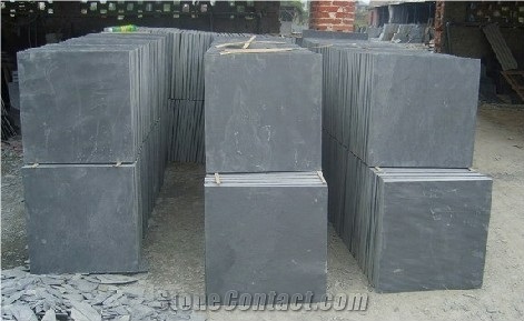 Jiangxi Black Slate Split Wall Flooring Tiles