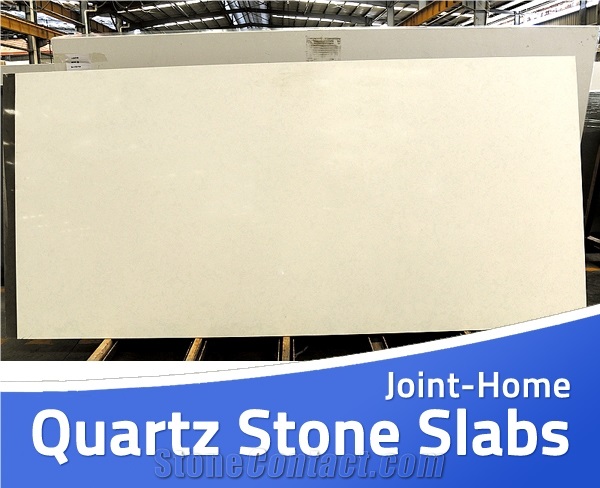 Light Yellow Color China Verona Quartz Stone Slabs