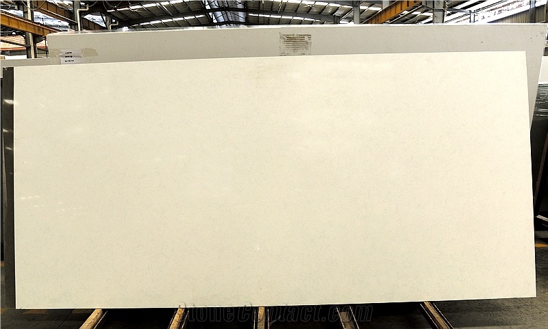 Light Yellow Color China Verona Quartz Stone Slabs