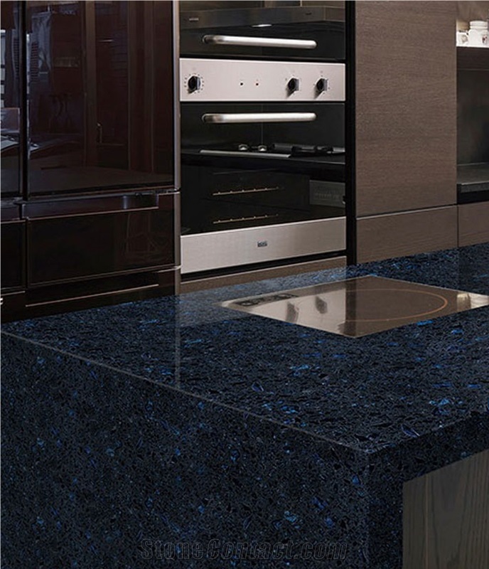 Midnight Blue Cambridge Ariel Quartz Vanity Tops