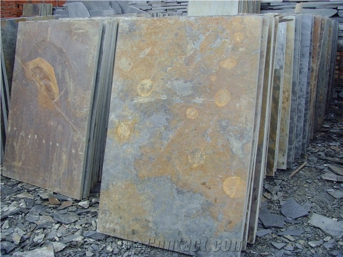 Natural Multicolor Rusty Slate Stone Tiles
