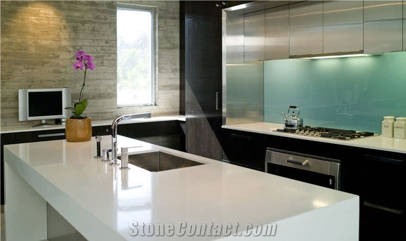 Nero Marquina Quartz Stone Kitchen Island Worktops
