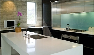 Nero Marquina Quartz Stone Kitchen Island Worktops