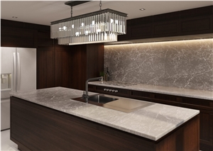 Pearl Jasmine Pulsar Peaceful Quartz Countertops