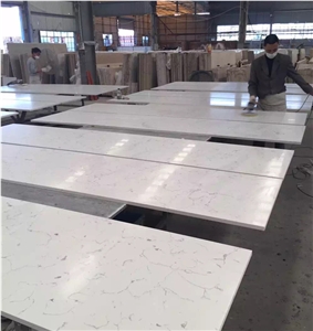 Polished Artificial Quartz Stone Tile Vanity Tops