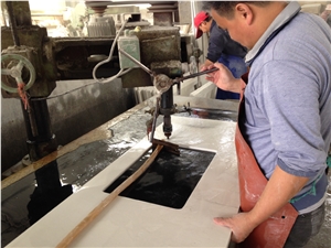 Prefab Quartz Bathroom Countertops with Sparkle