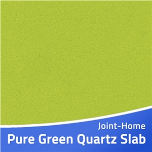 Pure Green Color Engineered Stone Quartz Slabs