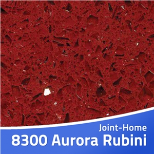 Quartz Stone Collection 8300 Aurora Rubini Slabs