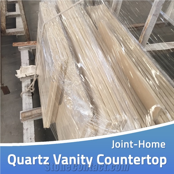 Solid Surface Glacier White Natural Vanity Worktop