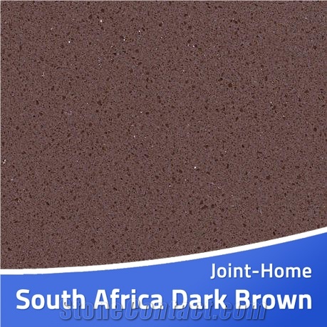 South Africa Dark Brown Light Quartz Stone Slabs