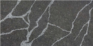 Sparkle Caesarstone Matte Black Quartz Countertops