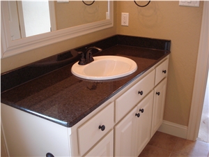 Tan Brown Nero Assoluto Best Quartz Vanity Tops