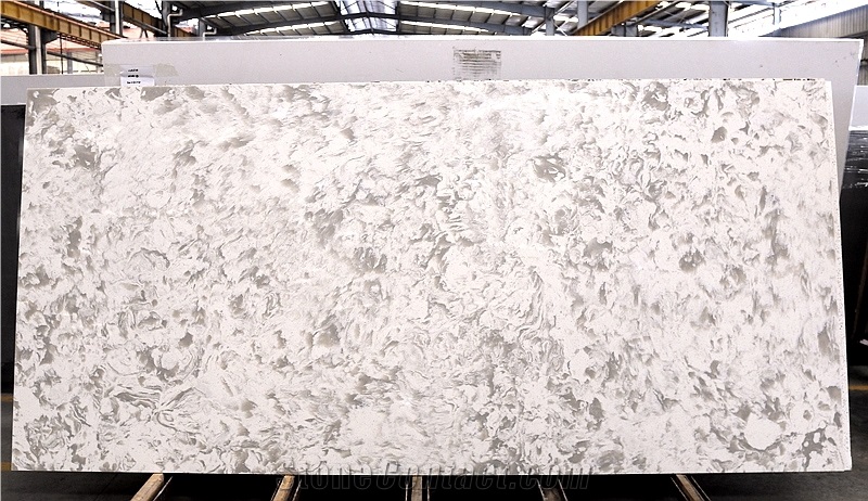 Tan Brown Quartz Engineered Stone Manmade Slabs
