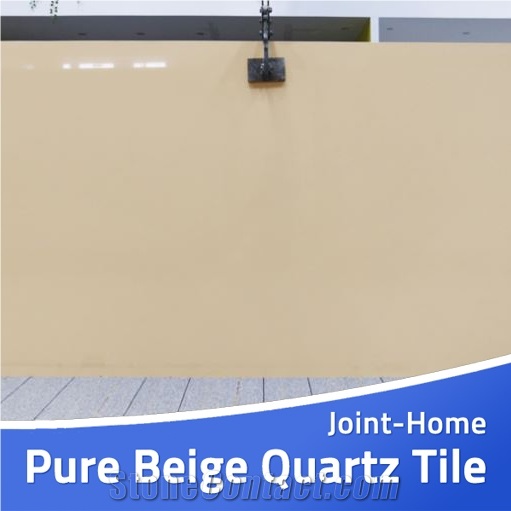 Top Manufacture on Beige Quartz Manmade Stone Slab