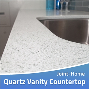 Travertino White Quartz Bathroom Vanity Bath Tops