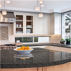 Wilshire Red Multicolor Kitchen Quartz Countertops