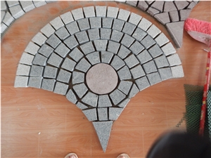 Porphyry Cobblestone Mesh Driveway Walkway