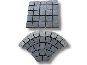 Porphyry Green Porfido Cubes, Pavers, Split,Flamed