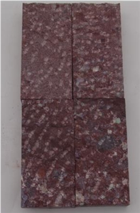 Porphyry Red, Dayang Red Porphyry Rosa Porfido Pineappled Tiles Kerbs