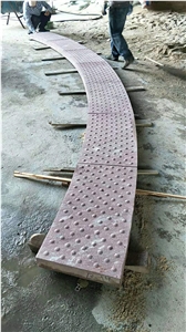 Porphyry Red Porfido Kerbstone Pavers
