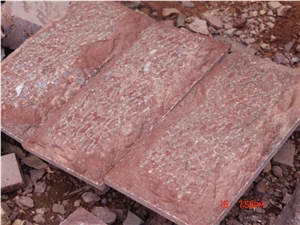 Porphyry Red Porfido Pavers, Blind Stone