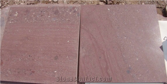 Porphyry Red Porfido Tiles Flamed, Polished, Cubes