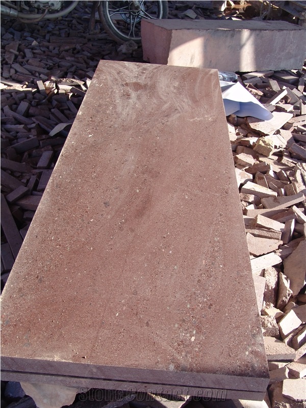 Porphyry Red Porfido Tiles Polished Paving