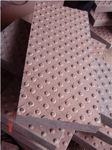 Porphyry Red Rosa Porfido Blind Pavers, Dayang Red Porphyry Pavement Tiles