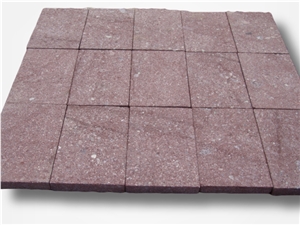 Red Porphy Paving Tiles Flamed Driveway