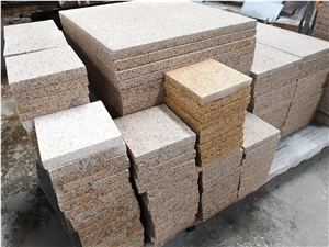 Rust Yellow Granite Cobbles Pavers