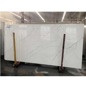 Calacatta Laza A1802b Quartz Slabs