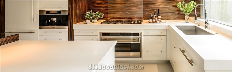 Calacatta Quartz Kitchen Countertops