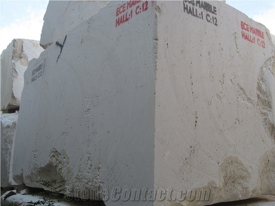Gelendost Beige Marble Block, Turkey Beige Marble