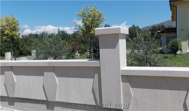 Miljevina Limestone Wall Coping,Pier Caps, Parapet