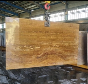 Azarshar Yellow Travertine Slabs