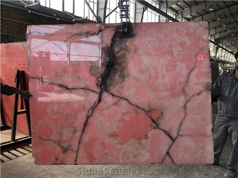 Persian Pink Onyx Slabs