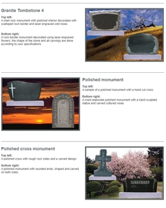 Special Shaped Monument, Granite Headstone